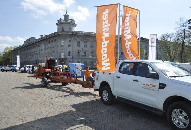 Ukraine National record with Wood-Mizer sawmill