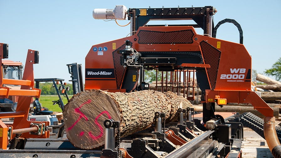 WB2000 wideband industrial sawmill 